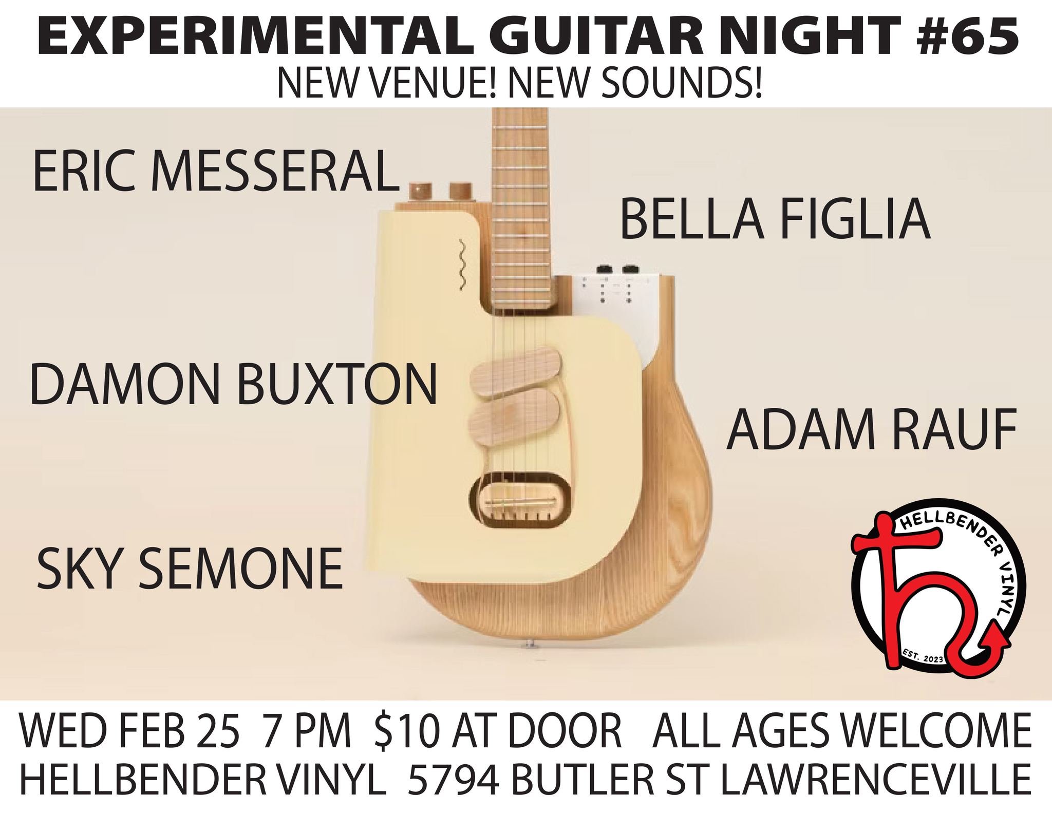 Experimental Guitar Night 65 - Hellbender Vinyl - Lawrenceville